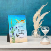 何も心配しないピリピ人4:6 フォトプラーク (側面)