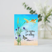 何も心配しないピリピ人4:6 ポストカード (スタンド正面)