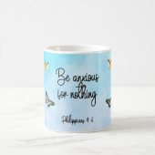 何も心配しないピリピ人4:6 15 コーヒーマグカップ (中央)