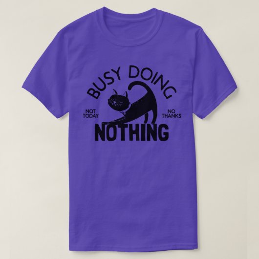 何も忙ししない Tシャツ (デザイン正面)
