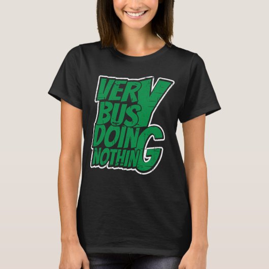 何も忙ししない Tシャツ (正面)