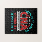 何も怖い私CNAナースジョブ恋人ギフトCNA ジグソーパズル (横)