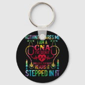 何も怖い私CNAナースジョブ恋人CNAナース キーホルダー (正面)