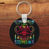 何も怖い私CNAナースジョブ恋人CNAナース キーホルダー (正面)