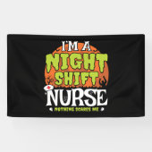 何も怖くないハロウィーンナイトシフトナース 横断幕 (横)