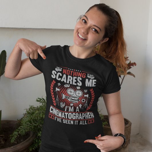 何も怖くない私は撮影技師だ Tシャツ
