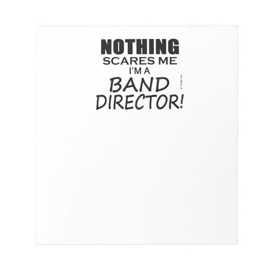 何も怖くない、バンドディレクター ノートパッド (正面)