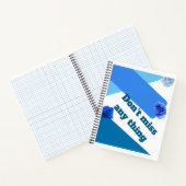 何も恋しく思なし"青いバラノート ノートブック (内部)