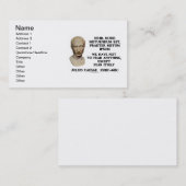 何も恐れないガイウス・ユリウス・カエサルは恐れを除外します 名刺 (正面/裏面)