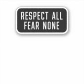 何も恐れない シール (正面)