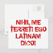 何も恐れない！ラテ話ン! ポストカード (正面/裏面)