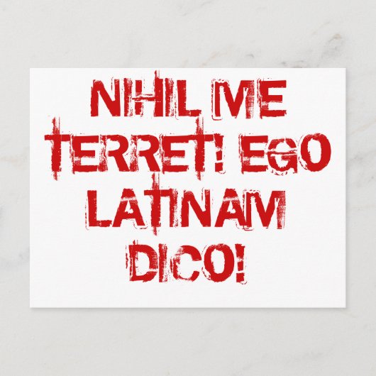 何も恐れない！ラテ話ン! ポストカード (正面)