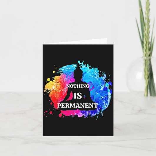 何も恒久的な仏陀の瞑想ク カード (正面)