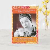 何も悪いことはないように振る舞う誕生日 カード (黄色い花)