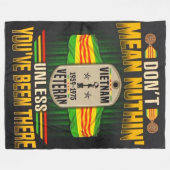 何も意味しない フリースブランケット (正面(横))