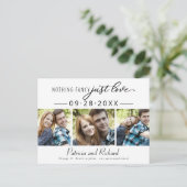 何も愛しファンシーて日付3の写真を保存する ポストカード (スタンド正面)