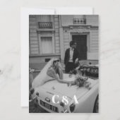 何も愛ファンシートレンディー結婚式招待状 招待状 (裏面)