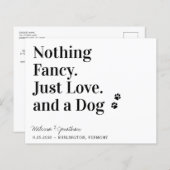 何も愛ファンシー犬の日付QRコードを保存 (正面/裏面)