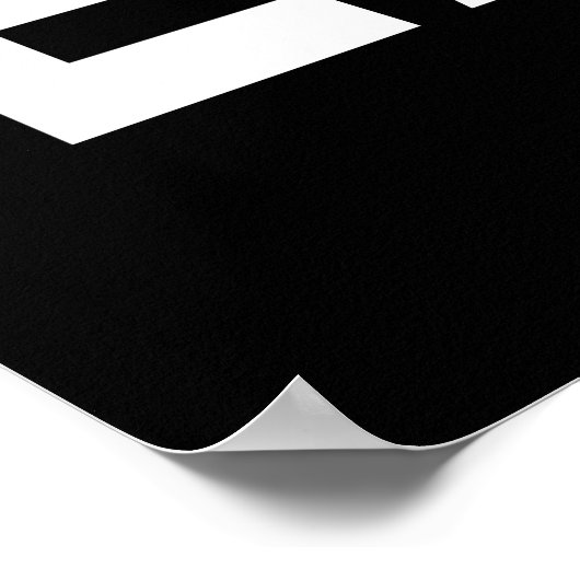 何も持つ価値来簡単 ポスター (角)