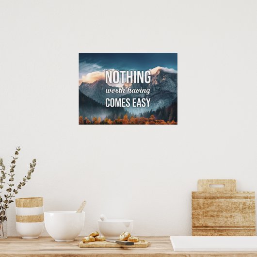 何も持つ価値来簡単 ポスター (キッチン)