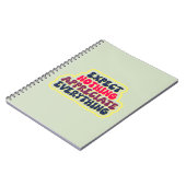 何も期待せず、感謝の気持ちを全て持つ ノートブック (左側)