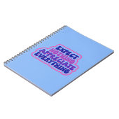 何も期待せず、感謝の気持ちを全て持つ ノートブック (左側)