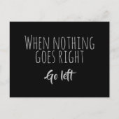 何も正しくない場合離れ引用文 ポストカード (正面)