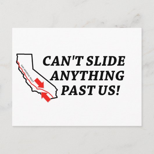 何も滑らせない過去だ！ ポストカード (正面)