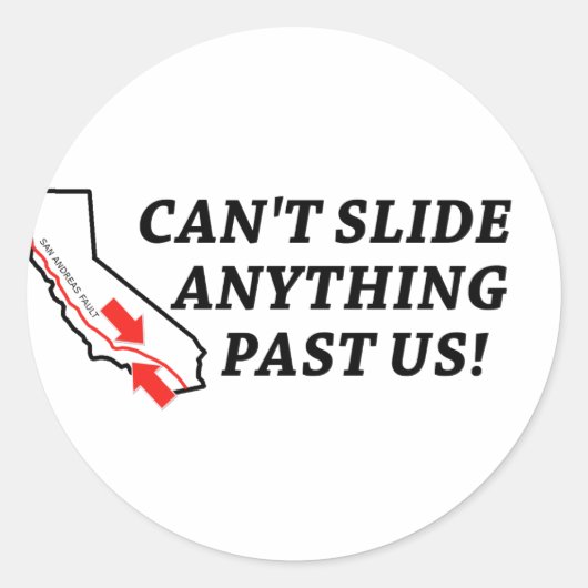 何も滑らせない過去だ！ ラウンドシール (正面)