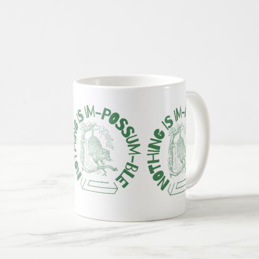 何も無い事は無おもしろいい コーヒーマグカップ (正面右)