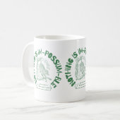 何も無い事は無おもしろいい コーヒーマグカップ (正面左)