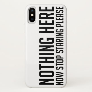 何も無しストップよろよおもしろいく見て iPhone X ケース