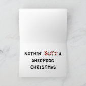 何も牧羊犬のクリスマスを接合しません シーズンカード (内部)