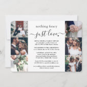 何も特別なものはない、ただ愛を。7枚の写真で見る結婚披露宴 招待状 (正面)