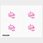 何も申し訳ない – Je ne Reporte Rien 長方形シール (シート)