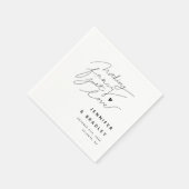 何も白ファンシーいディナーを愛していない スタンダードカクテルナプキン (角)