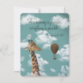 何も確かでない場合は、すべてが可能な引用文 シーズンカード (正面)