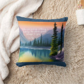 何も禅の引用文平和な湖のシーンを欠いている クッション (ブランケット)