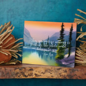 何も禅の引用文平和な湖のシーンを欠いている フォトプラーク (側面)