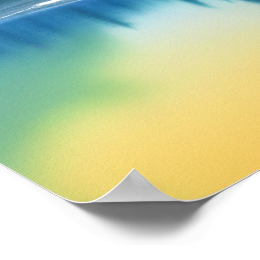 何も禅の引用文平和な湖のシーンを欠いている ポスター (角)