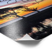 "何も私たちを分離することができない"キリスト教の引用文プリント フォトプリント (角)