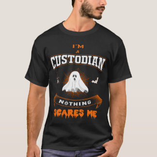 何も私によってが管理人である私をおびえさせません Tシャツ