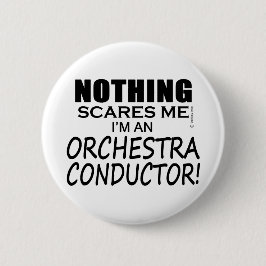 何も私のオーケストラ指揮者を恐れない 缶バッジ
