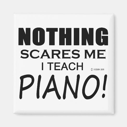 何も私のピアノを恐れない マグネット (正面)