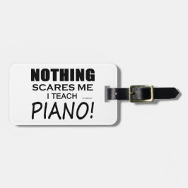 何も私のピアノを恐れない ラゲッジタグ