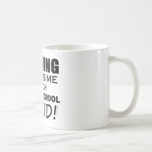 何も私の中学校のバンドを怖がらせる コーヒーマグカップ (右)