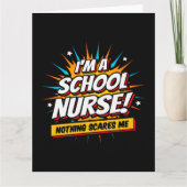 何も私の学校のナース感謝 カード (正面)