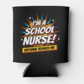 何も私の学校のナース感謝 缶クーラー (正面)