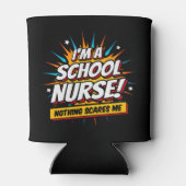 何も私の学校のナース感謝 缶クーラー (裏面)