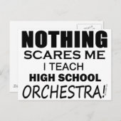 何も私の高校のオーケストラを怖がらせる ポストカード (正面/裏面)